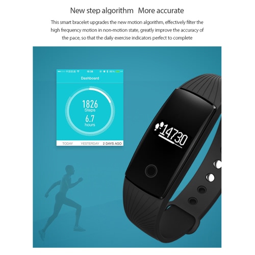

V05C Heart-rate Smart BT Sport Wristband Calls Notification Activity Tracking Sleep Monitor for iPhone Android Smartphones