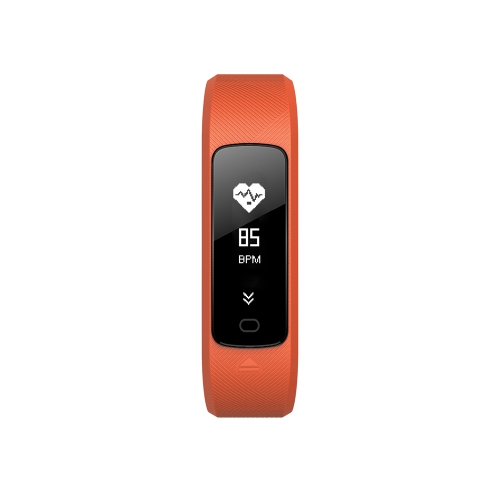 SMA B2 Smart Band 3ATM Taxa cardíaca resistivadora de água Controlador de pressão sanguínea Rastreador de esportes Alarme Lembrete sedentário Pulseira inteligente anti-perdas 80mAh