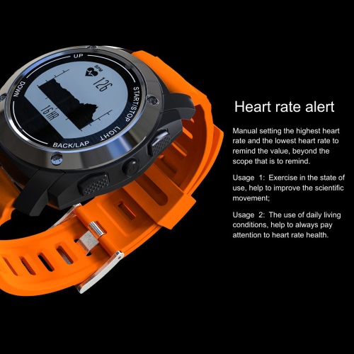 

S928 GPS Heart Rate Smart BT Sport Watch Wristband Bracelet Call Notification Pedometer Alarm Anti-lost Sleep Monitor Sport Modes Air Pressure for iPhone 6 6S 6 Plus 6S Plus 7 Plus Samsung S6 S7 edge Android 4.3 iOS 8.0 or above