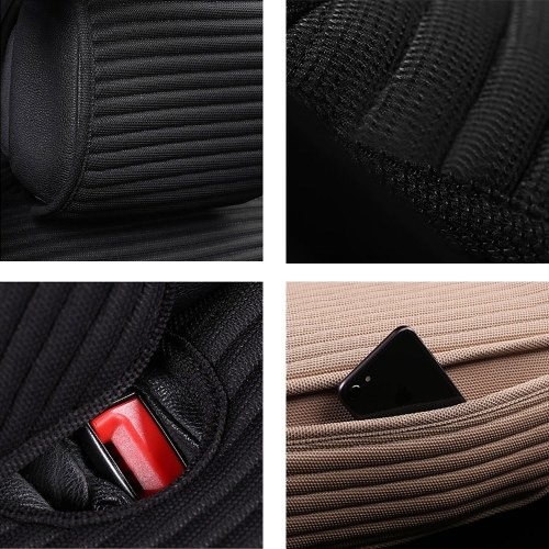 

BOUNDS Bundle-Free Car Seat Cushion for 5-Seater Car Breathable Cushion Pad Universal Seat Cushion Comfortable Driver Seat Pad Universal Car Interior Seat Protector Mat Pad Non-Slip Seat Protector Fit Most Car Use