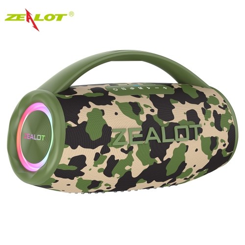 

Беспроводная BT-колонка ZEALOT S97 мощностью 80 Вт с мощными басами и яркой подсветкой