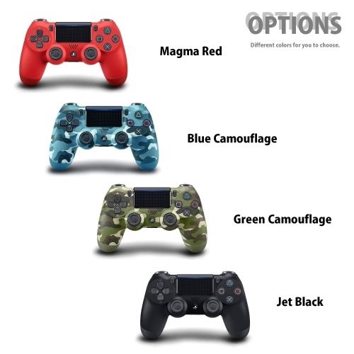 

SONY DUALSHOCK®4 Wireless Controller Game Joystick Gamepad with Touchpad Light Bar Motion Sensors Built-in Speaker 1000mAh Rechargeable Battery 3.5mm Stereo Audio Headset Jack Compatible with PS4