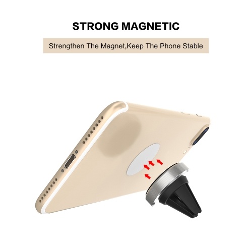 

FLOVEME Magnetic 360° Rotation Aluminium Alloy Multi-functional Car Phone Holder Air Vent Navigation Mobile Stand Bracket