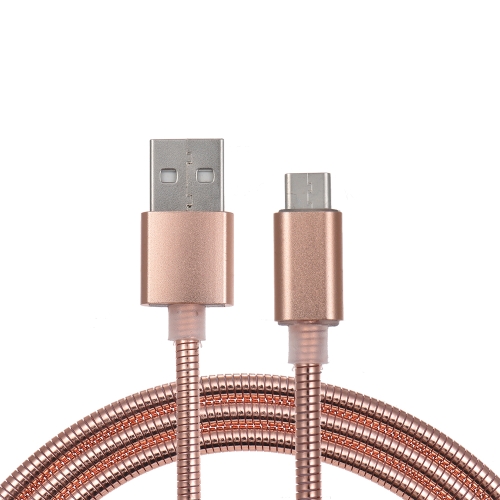 

3.3Ft Android USB-C Type-C Metal Spring Charging Cable Sync Data Line Cord for Xiaomi 6 OnePlus 5T