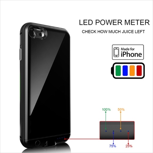 

For iPhone 7 8 Plus 4000mAh External Battery External USB Port Power Bank Charger Pack Backup Battery Case