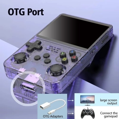 NEW R36S Handheld Game Console 3.5-inch IPS 640x480 High-clear Screen with OTG Interface Game Console 