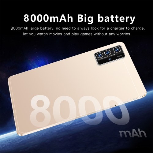Pro14 10.1-inch Android 13 Tablet with Clear IPS Touchscreen, 8GB+128GB Storage and 8000mAh Battery Long Standby