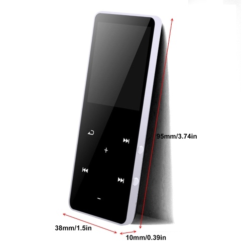 

MP3-плеер с Bluetooth, портативный 1,8-дюймовый цветной цифровой аудиоплеер, встроенный динамик с высоким качеством звука, многофункциональный FM-радиоприемник, диктофон