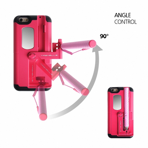 

TASHELLS Foldable Selfie Stick Phone Case For iPhone 6 Plus 6S Plus Portable Multifunctional Self-stick Phone Shell Anti-scratch Anti-shock