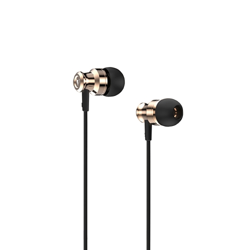 V9S BAYASOLO Stereo Auricolare In-Ear HiFi Sound Cuffie da 3.5mm Jack Wired Auricolari Controllo volume Auricolare a mani libere per Smartphones