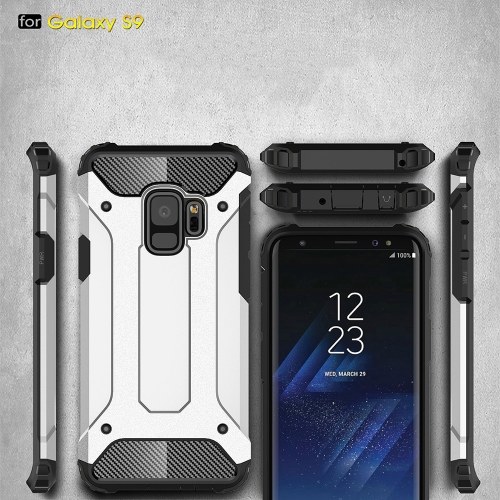 

For Samsung Galaxy S9 Case Slim Fit Dual Layer Hard Back Cover Bumper Protective Shock-Absorption & Skid-proof Anti-Scratch Case 5.8 inch