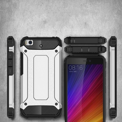 

For Xiaomi 5S Case Slim Fit Dual Layer Hard Back Cover Bumper Protective Shock-Absorption & Skid-proof Anti-Scratch Case 5.15 inch