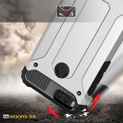 

For Xiaomi 5X Case Slim Fit Dual Layer Hard Back Cover Bumper Protective Shock-Absorption & Skid-proof Anti-Scratch Case 5.5 inch