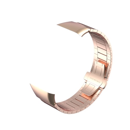 

Metal Strap Smart Watch Band Replacement Bracelet Strap No Gaps Solid Wristband Belt with Butterfly Buckle for Women Men Replacement for HONOR Band 6