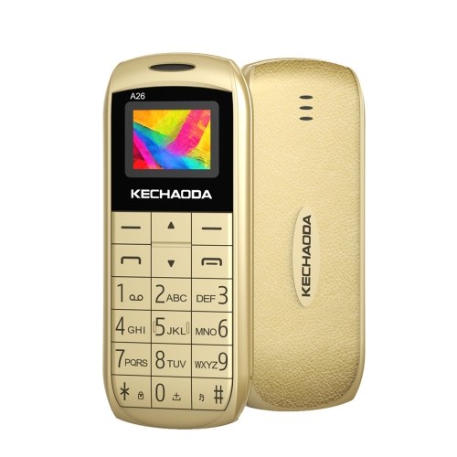 KECHAODA A26 2G GSM-Funktion Telefon Dual SIM 0,66 ”32 MB BT Dialer MP3 / FM Mini-Handys für Kinder