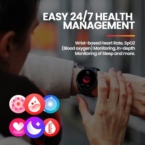 Zeblaze Btalk 3 Plus Smartwatch with Crystal-Clear 1.39-inch Color Display, Heart Rate & Fitness Tracker 