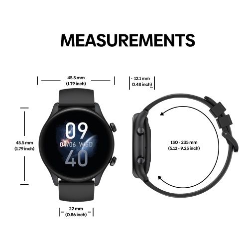 Zeblaze Btalk 3 Plus Smartwatch with Crystal-Clear 1.39-inch Color Display, Heart Rate & Fitness Tracker 