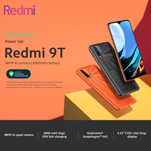 Global Version Redmi 9T 4G Mobile Phone