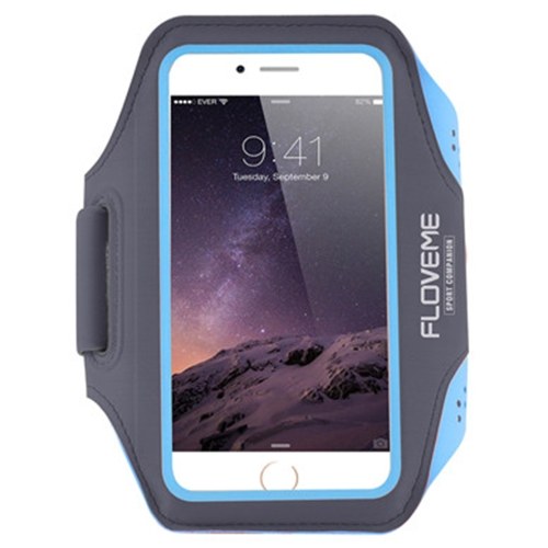 

FLOVEME Спортивный чехол для телефона Armband для iPhone 6 / 6S / 7 Наружный водостойкий регулируемый пояс с регулируемым поясом с ключевым слотом