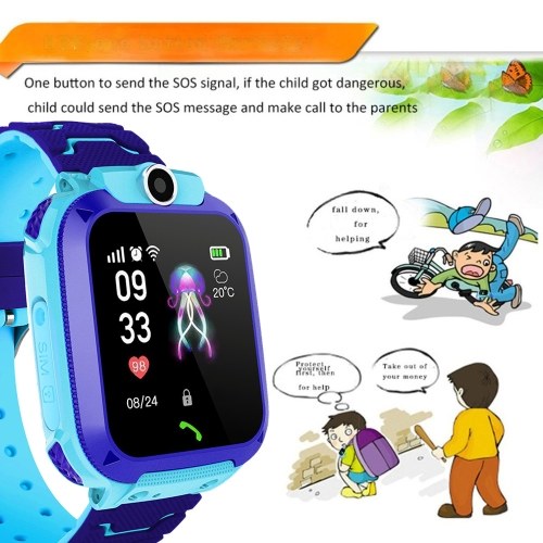 

Children Security Watch IP67 Waterproof Touch LBS Positioning One-Click SOS Anti-Lost For IOS Android Voice Chat