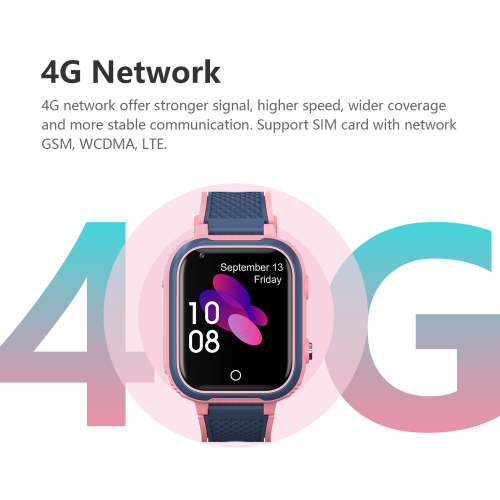 LT21 Kids Smartwatch 4G GPS Tracker Kids Mobile Smartwatch with WiFi, SMS, Calls, Voice and Video Chat, BT, Alarm Clock, Pedometer, Wrist Watch 