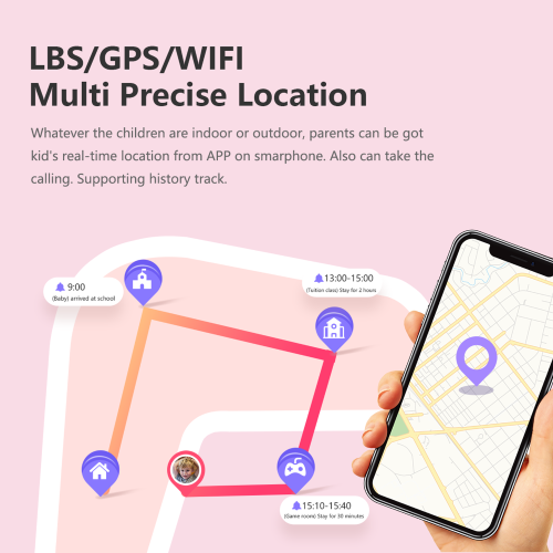 LT21 Kids Smartwatch 4G GPS Tracker Kids Mobile Smartwatch with WiFi, SMS, Calls, Voice and Video Chat, BT, Alarm Clock, Pedometer, Wrist Watch 