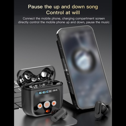 SE-60 Touch Screen Wireless Earbuds: High Fidelity Sound with Long Endurance 
