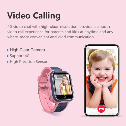 LT21 4G Kids Smart Watch - Video Call, GPS, Waterproof, SOS & More 