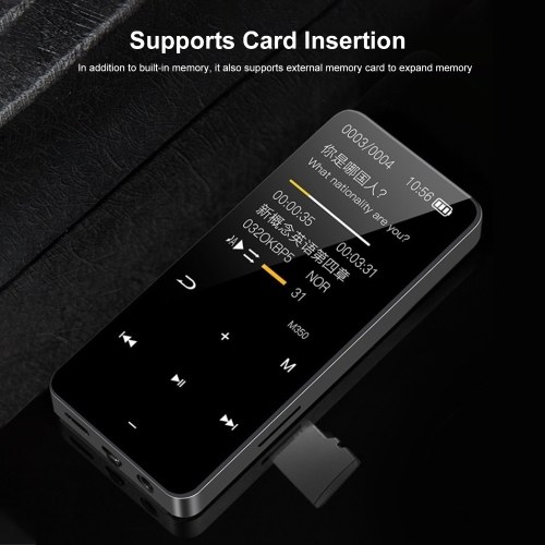

MP3 Player with BT 5.2 Portable Digital Sports Audio Player Built-in Clear Speaker Multi-Function FM Radio Voice Recorder Game Player