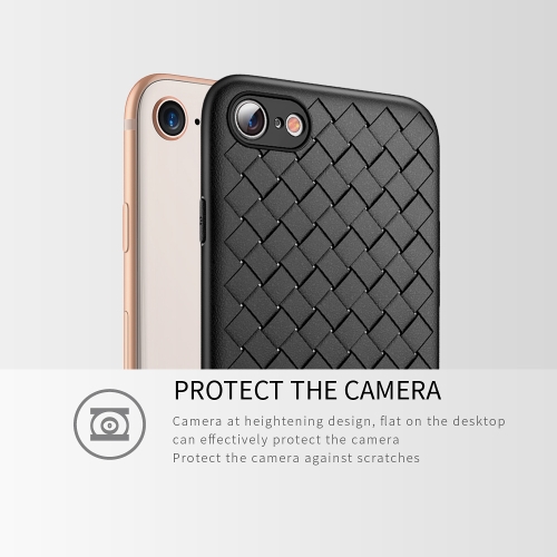 

WSKEN Weaving Protective Phone Case for iPhone 7/8 Braided Ventilated Phone Shell Durable TPU Cover Shock-proof Scratch-proof