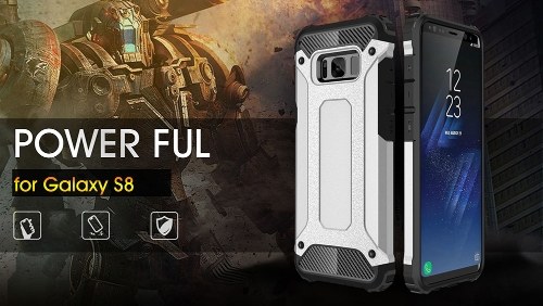 

For Samsung Galaxy S8 Case Slim Fit Dual Layer Hard Back Cover Bumper Protective Shock-Absorption & Skid-proof Anti-Scratch Case 5.8 inch