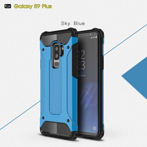 

For Samsung Galaxy S9 Plus Case Slim Fit Dual Layer Hard Back Cover Bumper Protective Shock-Absorption & Skid-proof Anti-Scratch Case 6.2 inch