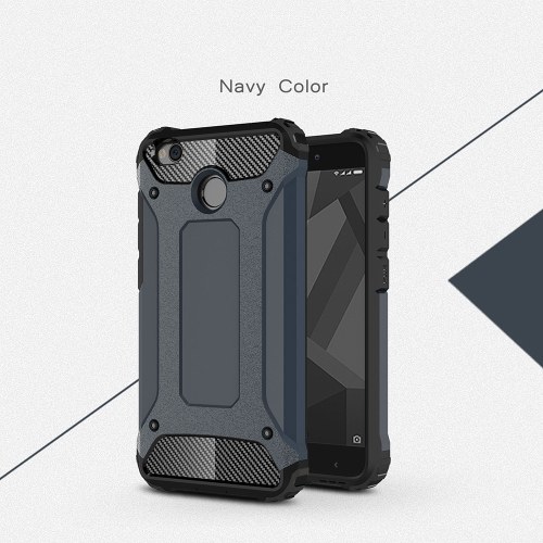

For Xiaomi Redmi 4X Case Slim Fit Dual Layer Hard Back Cover Bumper Protective Shock-Absorption & Skid-proof Anti-Scratch Case 5 inch