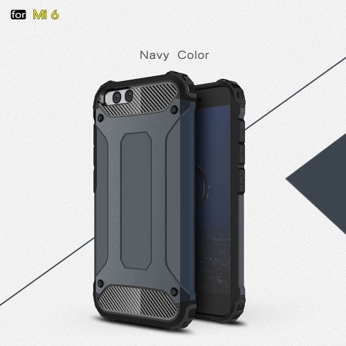 

For Xiaomi 6 Case Slim Fit Dual Layer Hard Back Cover Bumper Protective Shock-Absorption & Skid-proof Anti-Scratch Case 5.15 inch