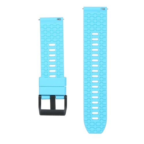 

22mm Watch Band Soft Silicone Quick-Release Strap with Buckle Breathable Watchband Wristband Compatible with 22mm Smart/Traditional Watch