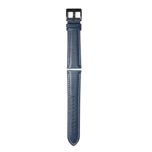 

20mm Genuine Leather Band Quick Release Smart Watch Strap with Buckle Adjustable Wristband for Smart Watch with 20mm Band Width