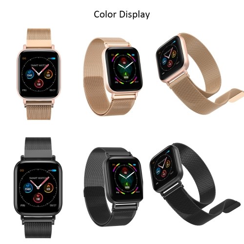 

Smart Watch Men Women Full Touch Colorful Screen Silicone Band IP67 Waterproof Call Reminder Steps Counting Sleeping Monitor Heart Rate Blood Pressure Fitness Monitoring Newest Multi-sport Mode Smartwatch