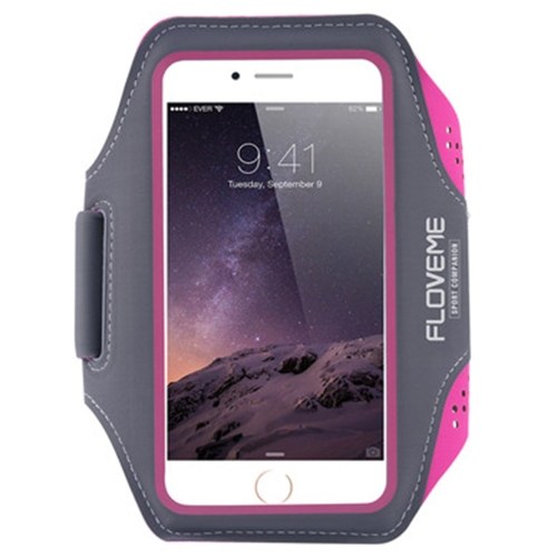 

FLOVEME Спортивный чехол для телефона Armband для iPhone 6 / 6S / 7 Наружный водостойкий регулируемый пояс с регулируемым поясом с ключевым слотом