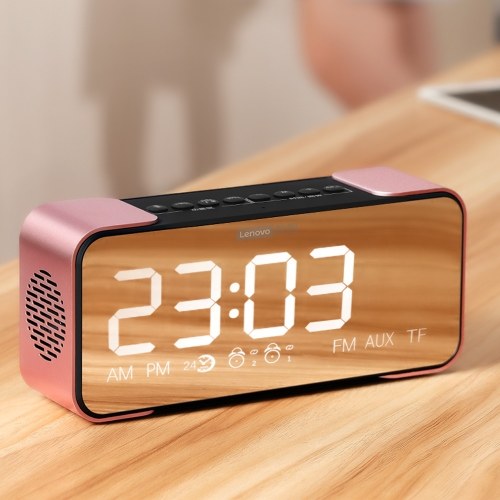 

Lenovo L022 BT Speaker Radio Alarm DIY Ringtone One-Click Snooze BT Call Speaker