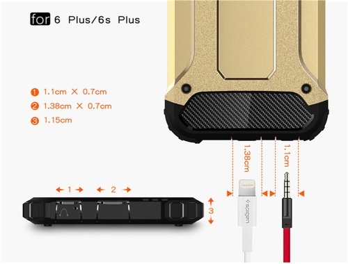 

For iPhone 6 Plus / iPhone 6S Plus Case Slim Fit Dual Layer Hard Back Cover Bumper Protective Shock-Absorption & Skid-proof Anti-Scratch Case for Apple iPhone 6 Plus / 6S Plus 5.5 inch