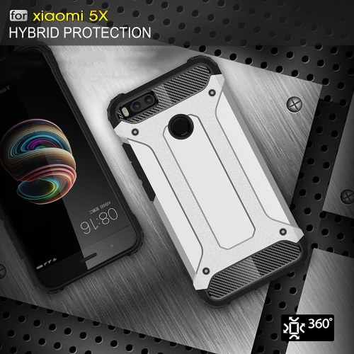 

For Xiaomi 5X Case Slim Fit Dual Layer Hard Back Cover Bumper Protective Shock-Absorption & Skid-proof Anti-Scratch Case 5.5 inch