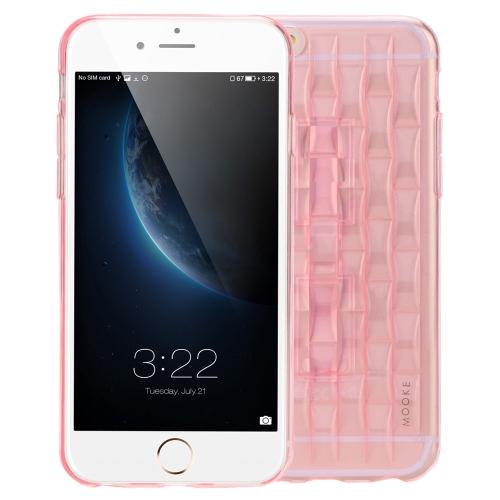 Mooke Lujo Súper TPU flexible cubierta de la caja protectora con anillo de prevención de caída  para el iPhone 6 6S 4.7 