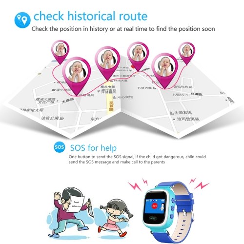 

Kids Smart Watch Children GPS Tracker SOS Smartwatch for IOS Android BT Cell Phone Pedometer Sleep Monitor Pink