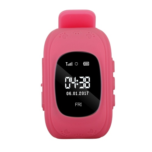 0.96inch OLED Screen Kids Smart Watch Phone for Girls Boys Children Gifts GPS Tracker Locator Smartwatch with SIM Card Slot Remote Monitor Real-time Location Anti-lost Call SOS Alarm Pedometer Suitable for iOS Android Smartphones