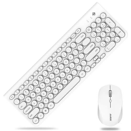 Ajazz 325i Retro Quiet Wireless Keyboard & Mouse Set
