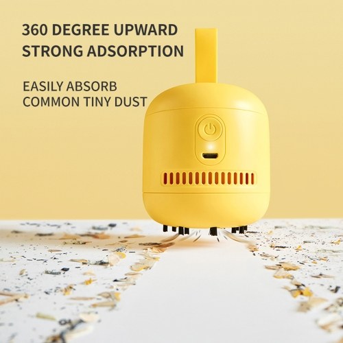 

JISULIFE Mini Crumb Vacuum Cleaner Portable Desktop Dust Sweeper Portable Smart Desk Vacuum Cleaner Keyboard Cleaner for Cleaning Dust/Hairs/Crumbs/Scraps