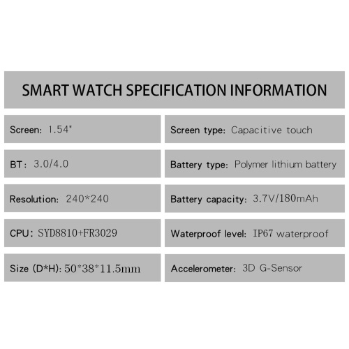 

P6 1.54-inch TFT Full-Touch Screen BT Call Smart Bracelet