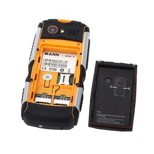 

Second Hand MANN ZUGS IP67 Waterproof Mobile Phone Dustproof Shockproof Rugged Outdoor Cell Phone 2.0MP Camera Long Standby Bluetooth