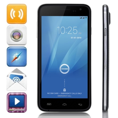 DOOGEE VOYAGER2 DG310 téléphone intelligent Android 4.4 MTK6582 Quad Core 5