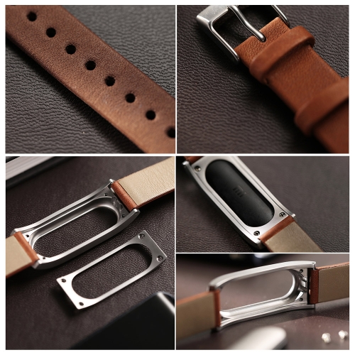 

Xiaomi Adjustable High Quality Unisex Genuine Leather Replacement Wrist Band Strap for Miband Bracelet